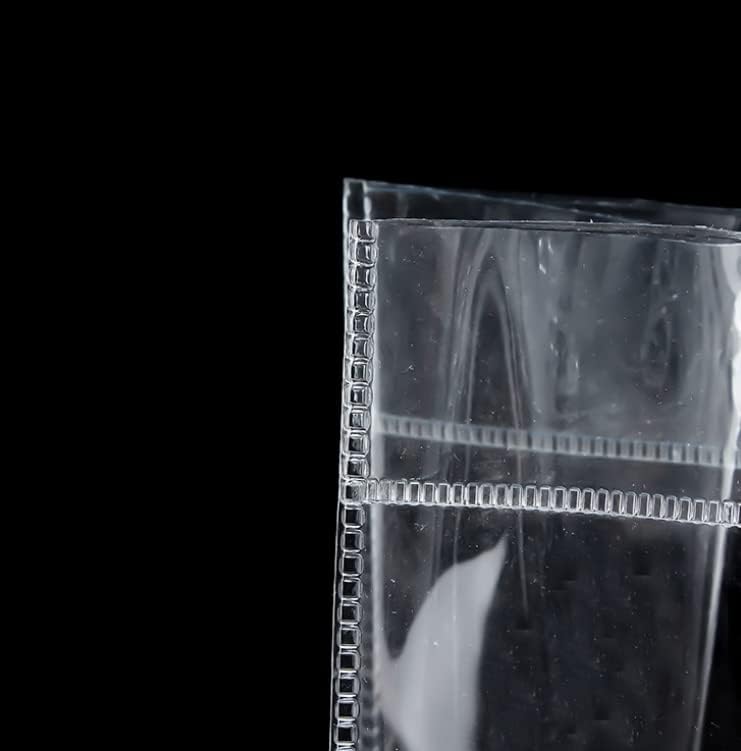 Rikyo 20pc Clear PVC Gift Bags with Handle and Button