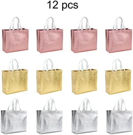12 Pcs Reusable Gift Bags for Party Wedding