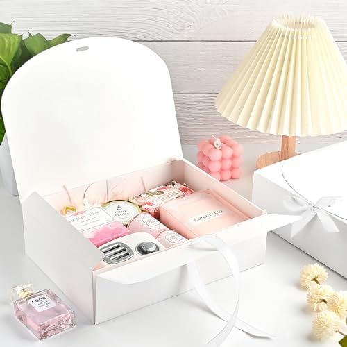 Ocmoiy 12 Pack White Gift Boxes with Lids