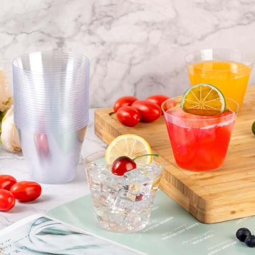 Goodluck 100PCS 9oz Clear Plastic Cups for Parties