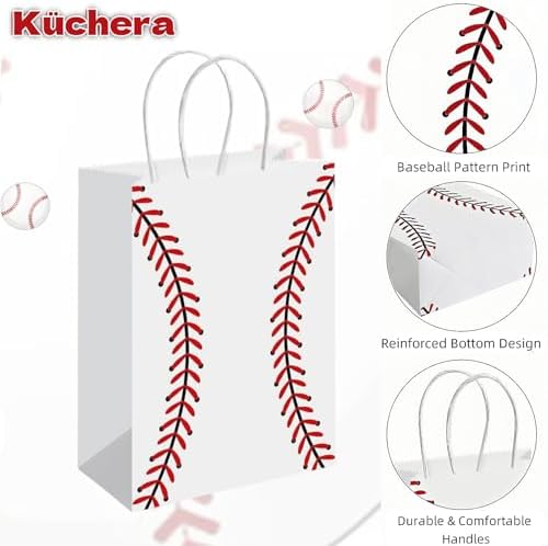 Kchera Baseball Gift Bags for Kids Team - 12PCS