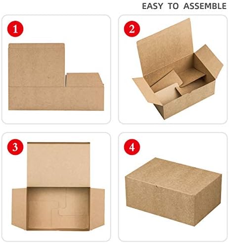Frantis Brown Gift Boxes 10 Pack 945x65x4 Inches