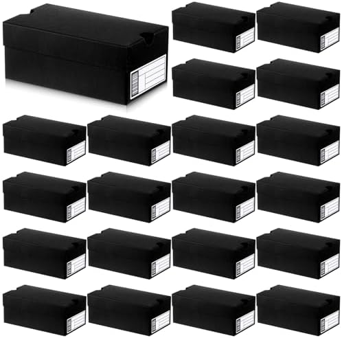 20 Pack Mini Shoe Gift Boxes for Party Favors Black