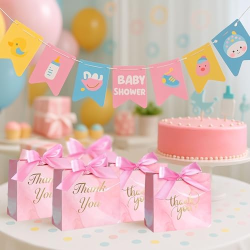 VGOODALL 24PCS Mini Party Favor Bags with Bow Ribbon for Events