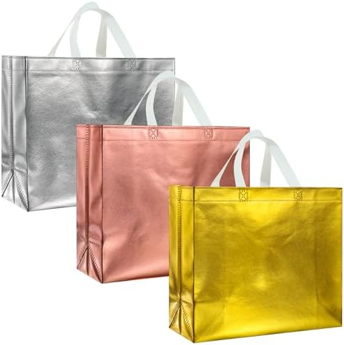 BLEWINDZ 60Pcs Reusable Gift Bags with White Handles
