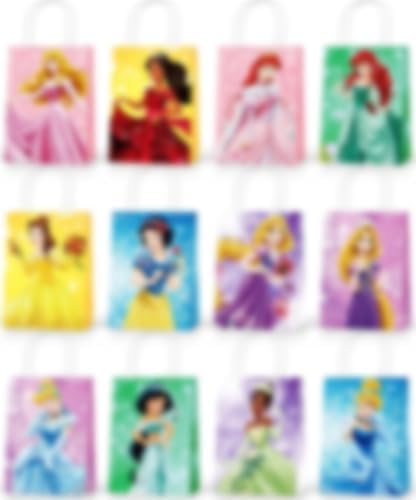 Cemocle 24PCS Princess Party Favor Bags with Handles