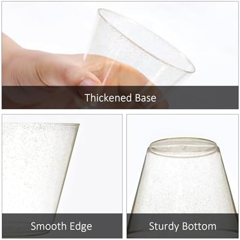 300 Count 9 Oz Gold Plastic Cups for Parties