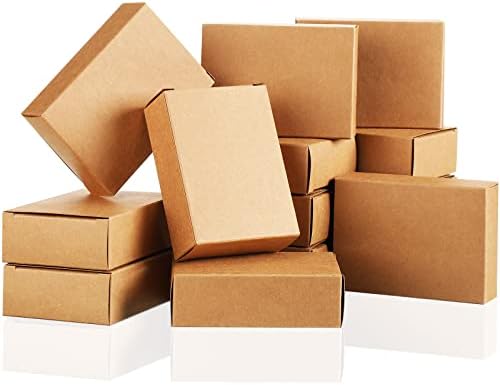 Gersoniel 100 Pcs Kraft Soap Boxes for Gifts