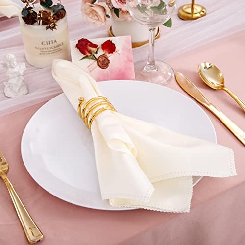 Hioasis 100pcs White Plastic Plates 1025 Inch