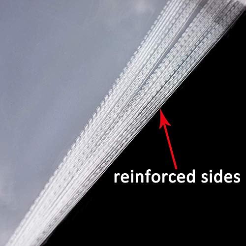 Borningfire 200 Pcs 6x8 Clear Resealable Cellophane Bags
