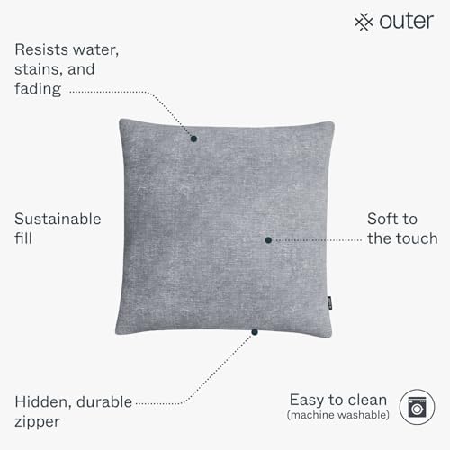 Outer Outdoor Throw Pillow with OuterWeave Fabric 1