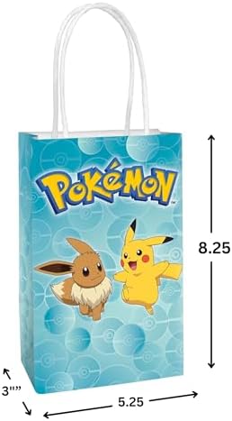 Pokemon Printed Paper Kraft Bags 825x525x3 8-Piece Set
