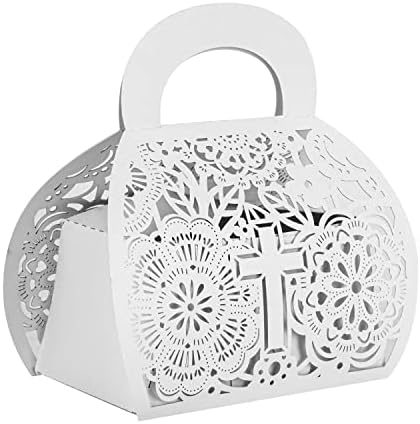 25PCS Shiny Cross Favor Boxes for Parties