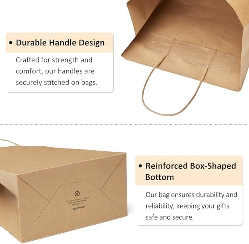 BagDream 25Pcs Small Gift Bags with Handles