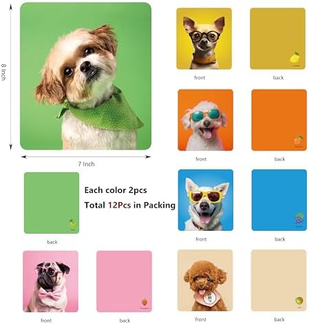 SEIBER Large Glasses Cleaning Cloth - 7x8in Multicolor
