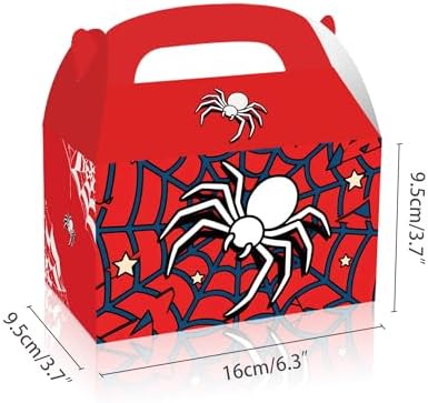 FLOLUVZ 16 Piece Spider Themed Gift Boxes