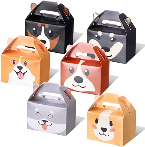 24 Pcs Dog Theme Gift Boxes for Birthday Parties