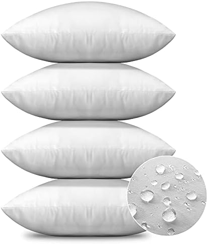 OTOSTAR Waterproof Throw Pillow Inserts Set of 4
