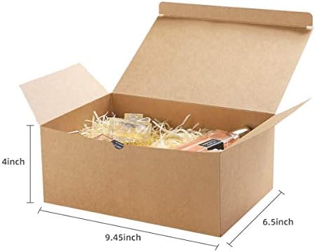 Frantis Brown Gift Boxes 10 Pack 945x65x4 Inches