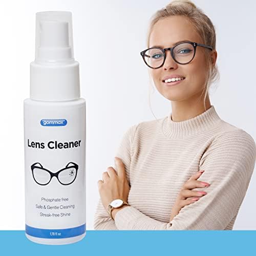 Gommax Lens Cleaner Kit with Microfiber Cloth and Spray
