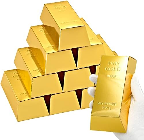 UnicoPak 30 Gold Bar Party Favor Boxes