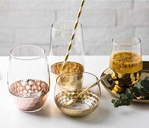 Alink Biodegradable Gold Paper Straws Pack of 100