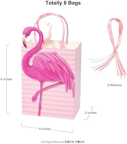 Cheerland Flamingo Gift Bag Pack of 8