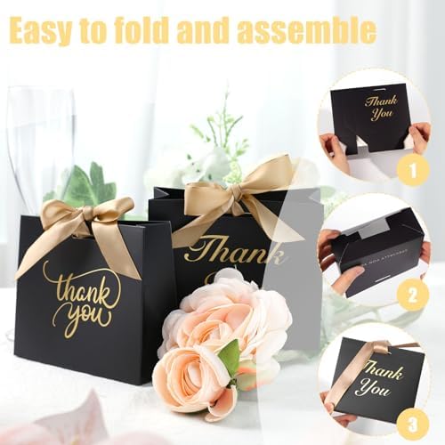 VGOODALL 24PCS Mini Party Favor Bags with Bow Ribbon 1