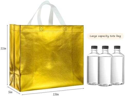BLEWINDZ 60Pcs Reusable Gift Bags with White Handles