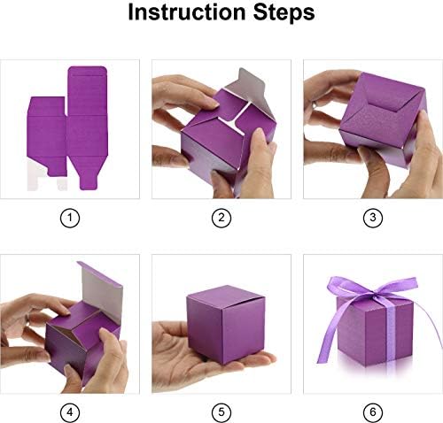 KPOSIYA 70 Pack Red Gift Boxes with Ribbons