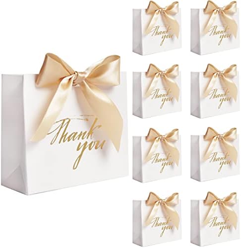 DECHISY 24 Pack Small Gift Bags with Gold Bow 1