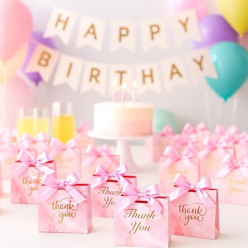 VGOODALL 24PCS Mini Party Favor Bags with Bow Ribbon for Events