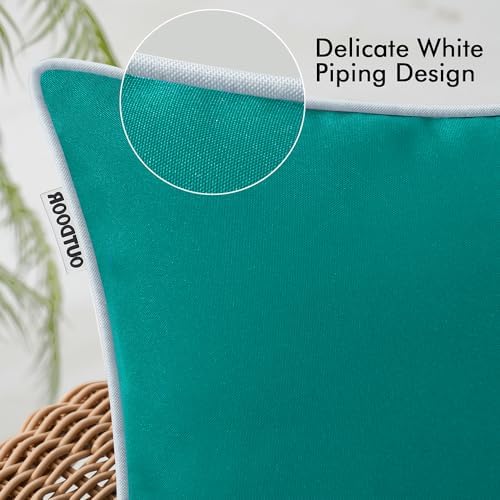 MIULEE 2-Pack Dark Teal Pillow Protectors