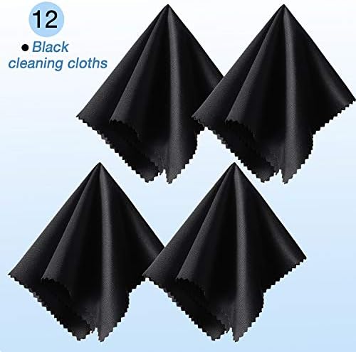 Frienda 12 Pack Oversized Microfiber Glass Cloths 12x12 Inch