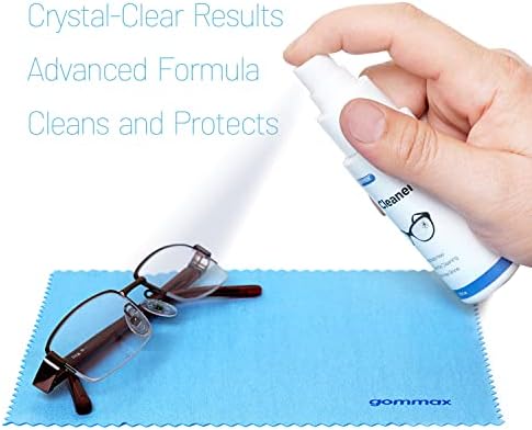 Gommax Lens Cleaner Kit with Microfiber Cloth and Spray