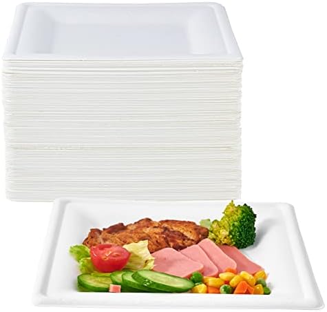 ECOLipak 150 Piece 8 Inch Compostable Plates
