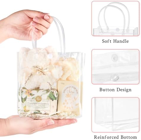 Mauproy 30 Pack Clear Gift Bags with Handles