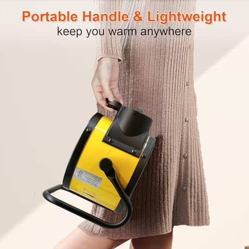 Electric Patio Heater with Adjustable Thermostat and PTC Technology