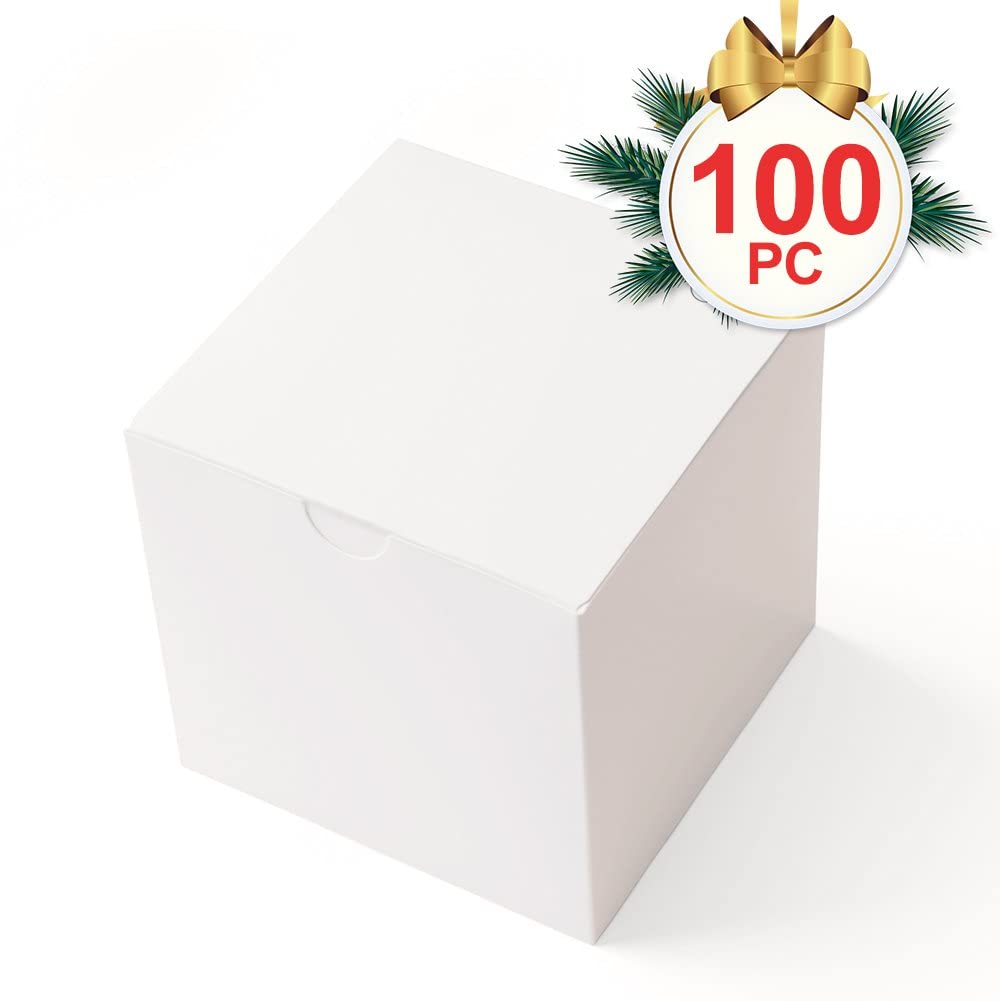 Mesha 3x3x3 Inch 100pc Cardboard Gift Boxes with Lids