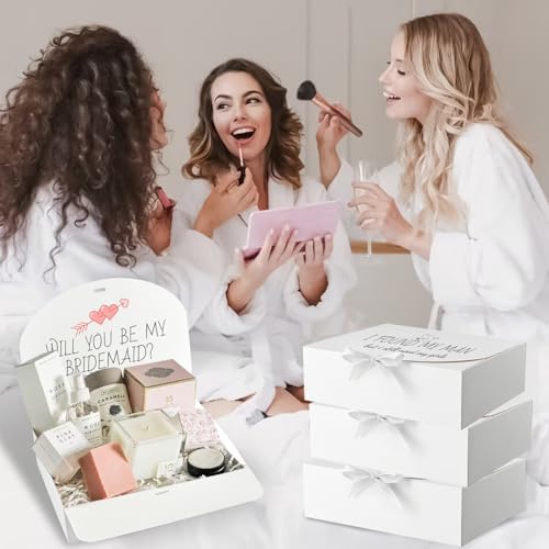 Ocmoiy 12 Pack White Gift Boxes with Lids