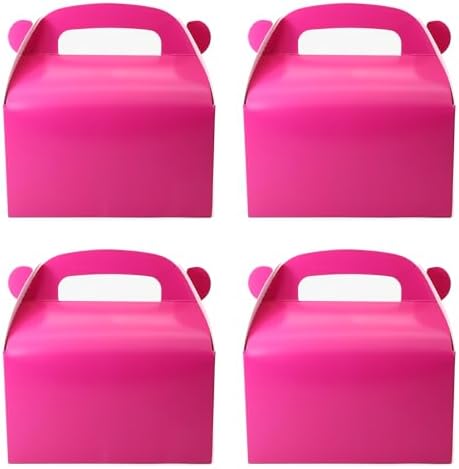 30-Pack Hot Pink Party Favor Treat Boxes for Kids Celebrations