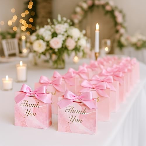 VGOODALL 24PCS Mini Party Favor Bags with Bow Ribbon for Events