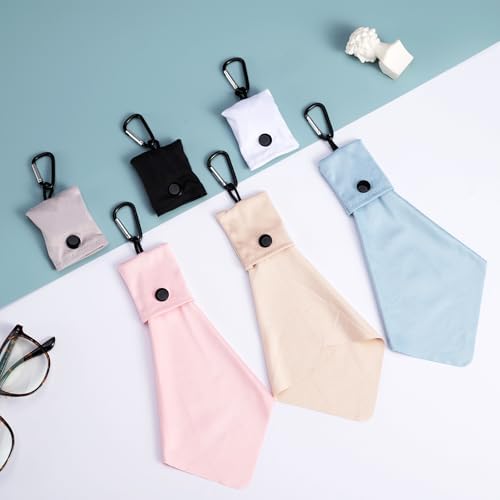 Vemiss 6 Pack Microfiber Cleaning Cloths for Glasses Lenses Screens Jewelry