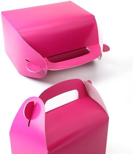 30-Pack Hot Pink Party Favor Treat Boxes for Kids Celebrations