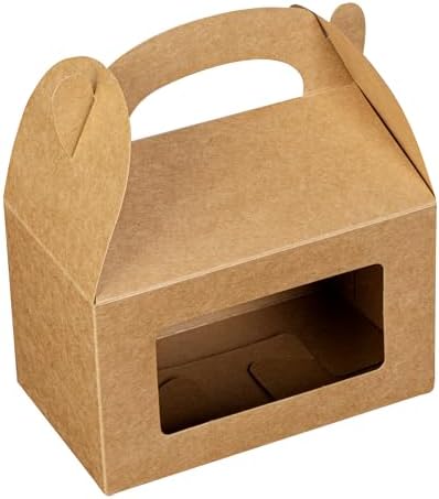 Restaurantware Bio Tek Gable Boxes 6x35x35 Inch Clear PET Window Gift Boxes