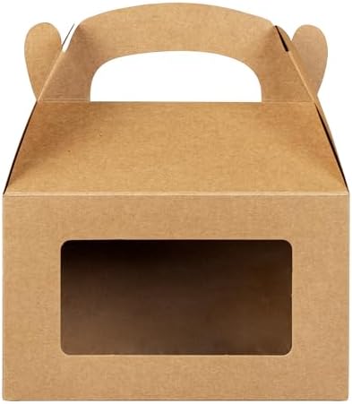 Restaurantware Bio Tek Gable Boxes 6x35x35 Inch Clear PET Window Gift Boxes