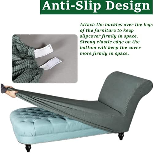 Stretch Chaise Lounge Cover for Indoor Furniture Protection