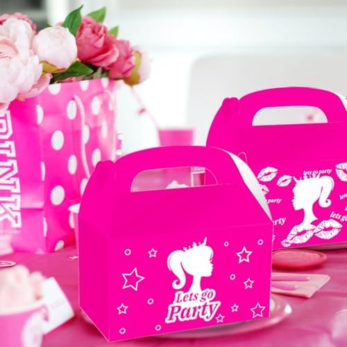 JeVenis Pink Candy Boxes Party Supplies