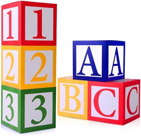 6 pcs ABC and 123 Friend Street Balloon Boxes