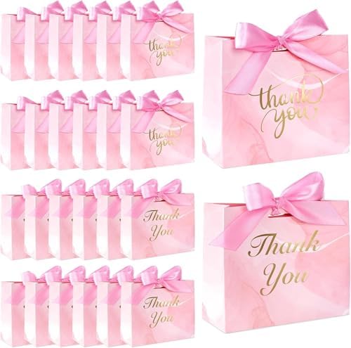 VGOODALL 24PCS Mini Party Favor Bags with Bow Ribbon for Events